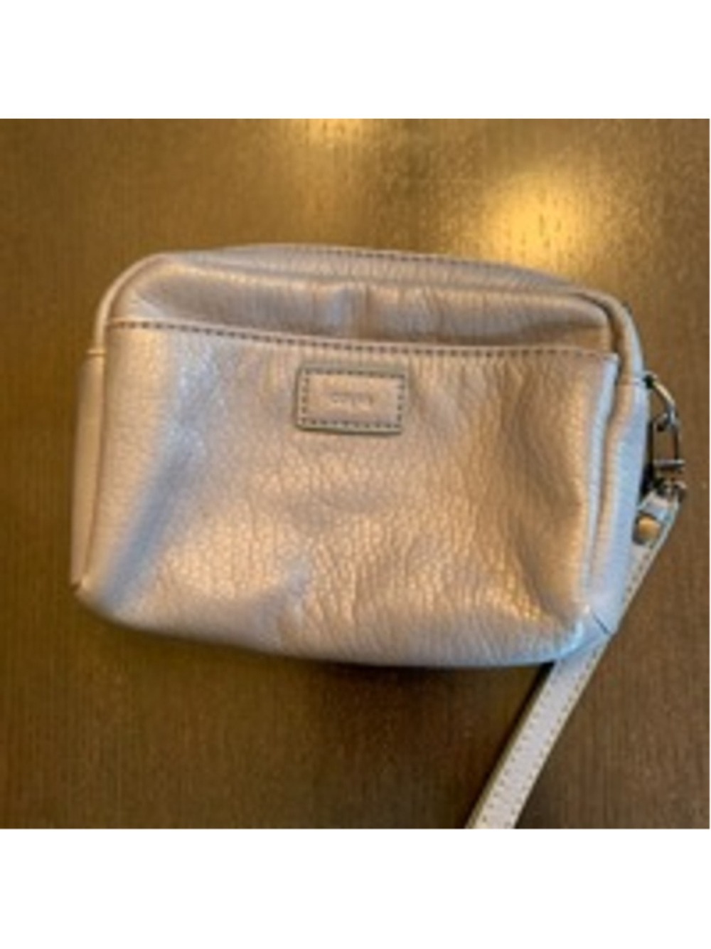 Colab vegan Blue Gray Small Wristlet